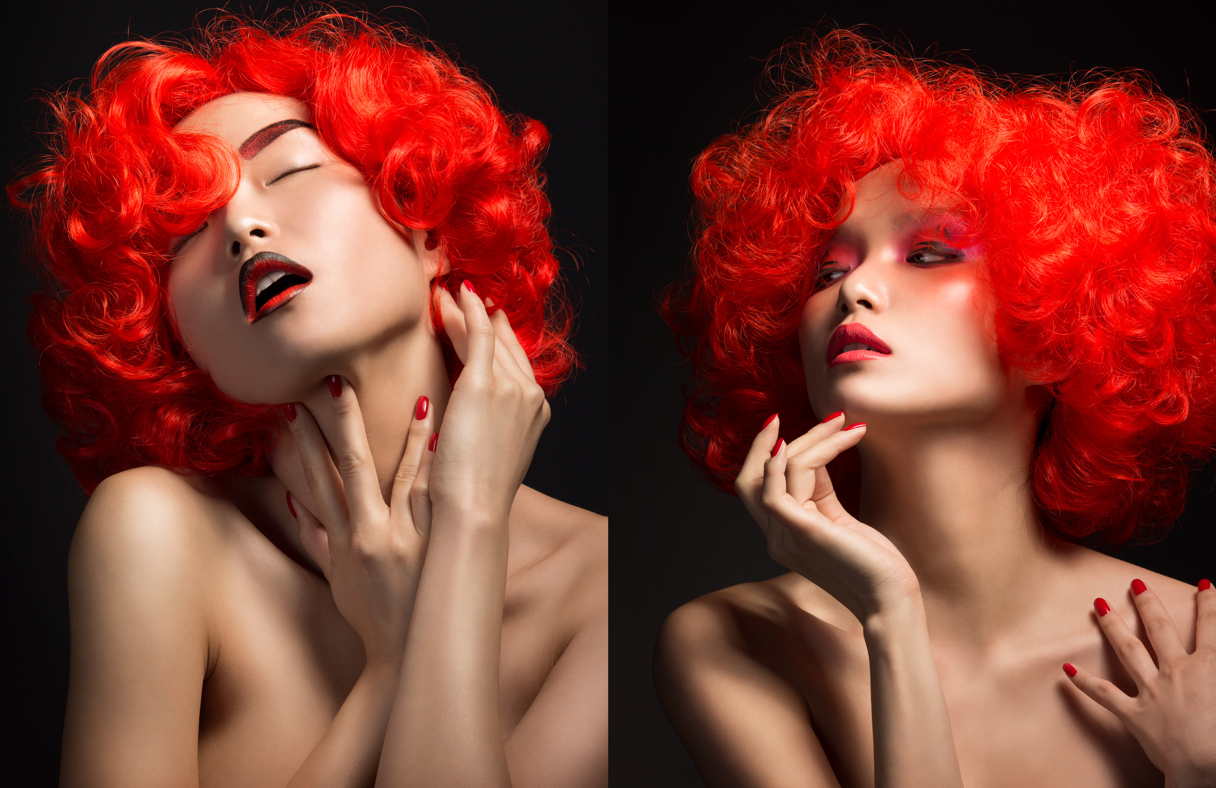 Musilek-Stan-Dior-Red-Hair-Lips-Asian-Model-Fashion-Photographer-Advertising