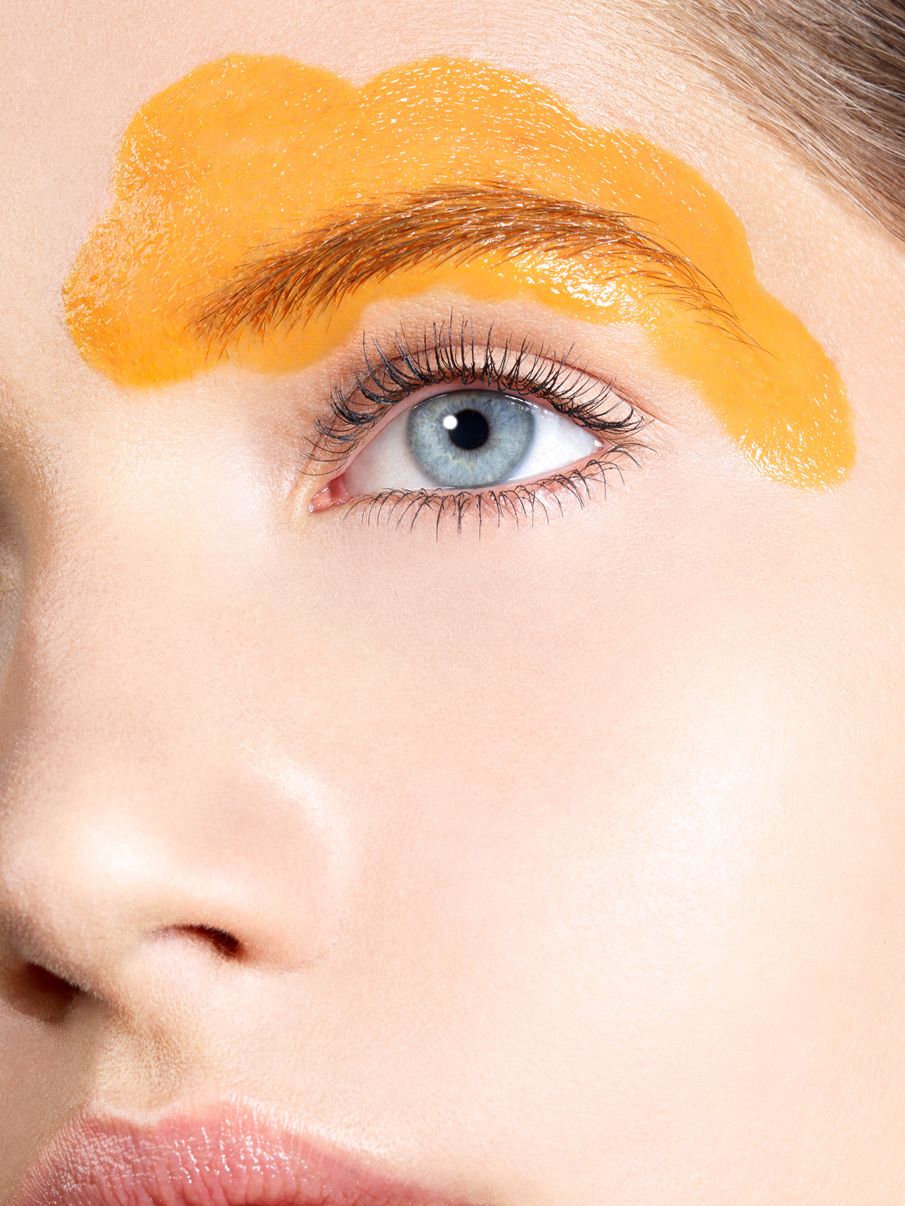 Musilek-Stan-Eyebrow-Makeup-Yellow-Eye-Paint-Cloud-Inspiration-Photography 